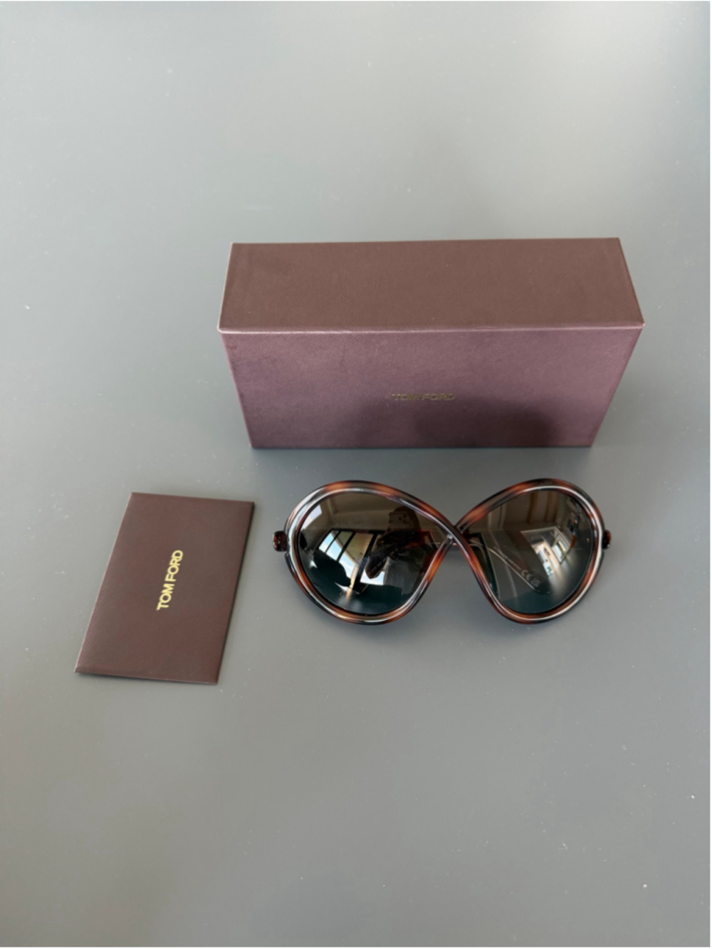 Tom Ford Jada 68mm Infinity Butterfly Sunglasses – Brown Gradient | New with Tag